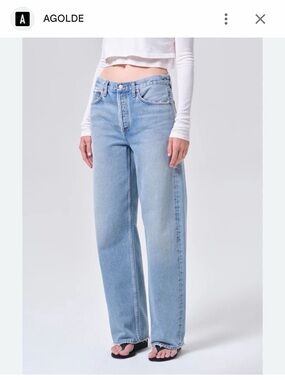 Agolde High-Rise Straight Jeans